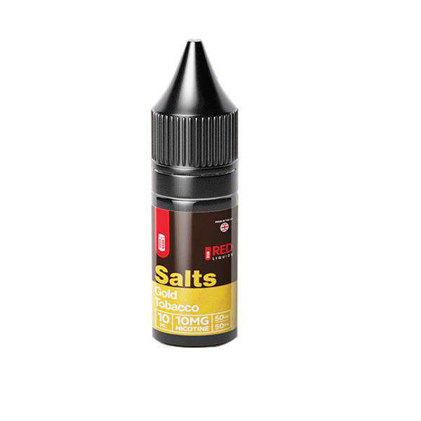 10mg Red Tobacco 10ml Flavoured Nic Salt (50VG/50PG) E-liquids Red Liquids Gold Tobacco 