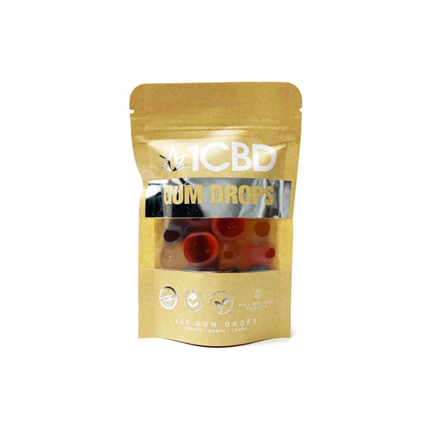 1CBD Pure Hemp CBD Fruit Flavoured Gum Drops 300mg CBD CBD Products 1CBD 