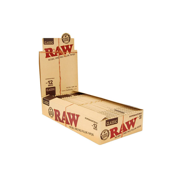 20 Raw Classic Supernatural 12 Inch Rolling Papers Smoking Products Raw 
