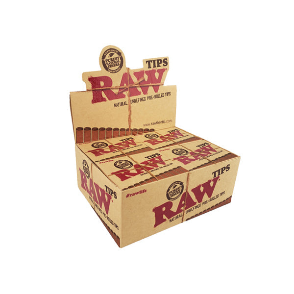 20 Raw Pre-Rolled Roach Tips Smoking Products Raw 