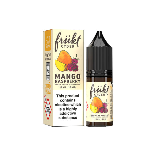20mg Frukt Cyder 10ml Flavoured Nic Salts (50VG/50PG) E-liquids Frukt Cyder Mango Raspberry 