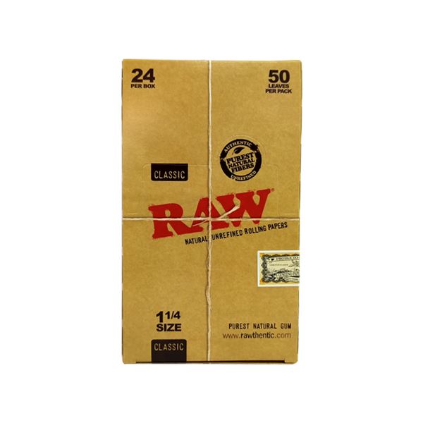24 Raw Classic 1 1/4 Size Rolling Papers Smoking Products Raw 