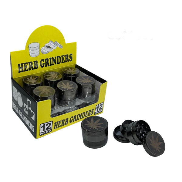 4 Parts Metal Herb Grinder 40mm - GS0866-40-4B Smoking Products Generic 