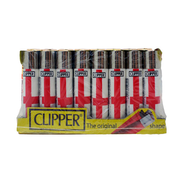 40 Clipper CP11RH Classic Flint England Flag Lighters - CL5C048UKH Smoking Products Clipper 