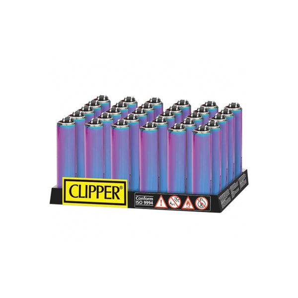 40 Clipper Micro Metal Cover Metallic Mixed Icy Lighters Smoking Products Clipper 