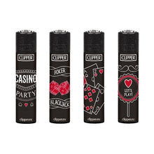 Load image into Gallery viewer, 40 Clipper Refillable Printed Design Classic Lighters Smoking Products Clipper 
