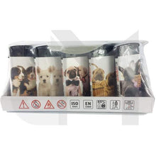 Load image into Gallery viewer, 4Smoke Refillable Flat Printed Lighters 25 Pack - XHD8111 Smoking Products 4Smoke Puppies 
