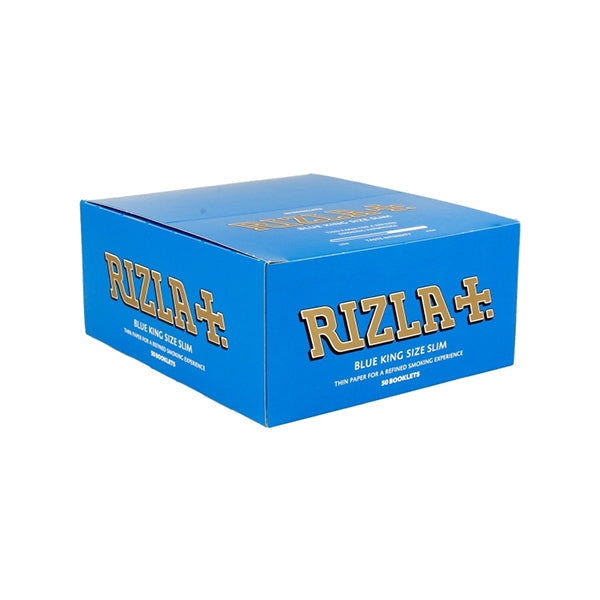 50 Blue King Size Slim Rizla Rolling Papers Smoking Products Rizla 