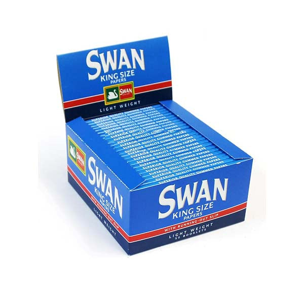 50 Swan Blue King Size Rolling Papers Smoking Products Swan 