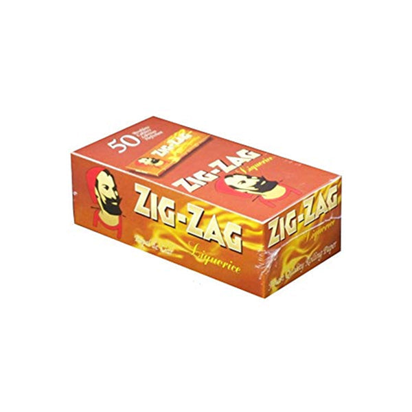 50 Zig-Zag Liquorice Regular Size Rolling Papers Smoking Products Zig-Zag 