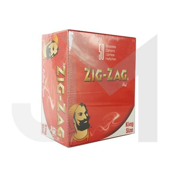 50 Zig-Zag Red King Size Rolling Papers Smoking Products Zig-Zag 