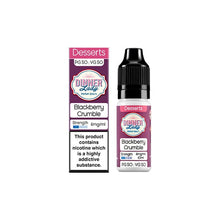 Load image into Gallery viewer, 6mg Dinner Lady 50:50 Desserts 10ml (50VG/50PG) E-liquids Dinner Lady Blackberry Crumble 
