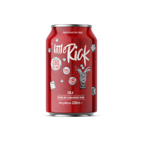 24 x Little Rick 32mg CBD Sparkling 330ml Cola