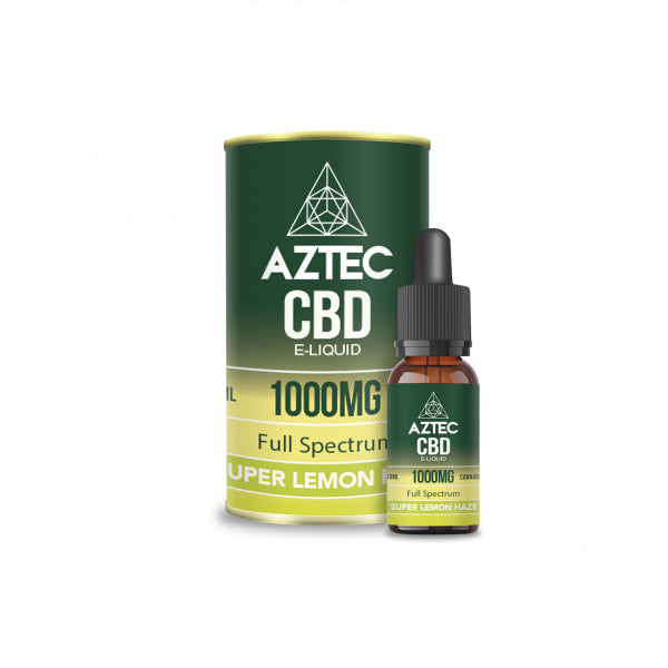 Aztec CBD 1000mg CBD Vaping Liquid 10ml (50PG/50VG) CBD Products Aztec CBD Super Lemon Haze 