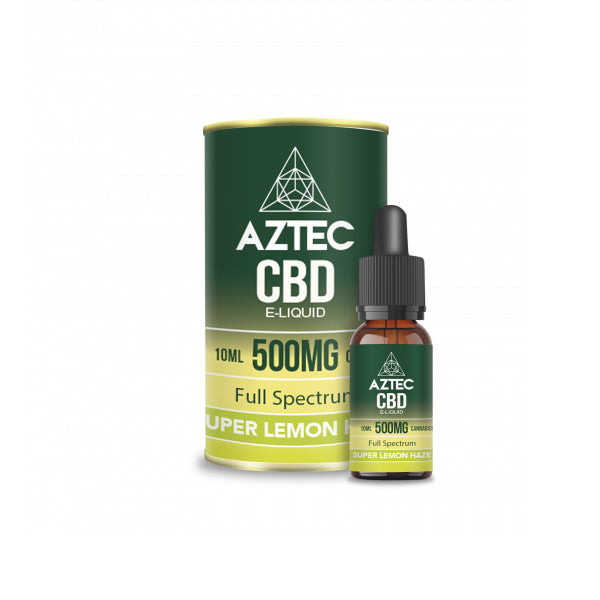 Aztec CBD 500mg CBD Vaping Liquid 10ml (50PG/50VG) CBD Products Aztec CBD Super Lemon Haze 