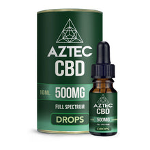 Load image into Gallery viewer, Aztec CBD Full Spectrum Hemp Oil 500mg CBD 10ml CBD Products Aztec CBD Natural Hemp 
