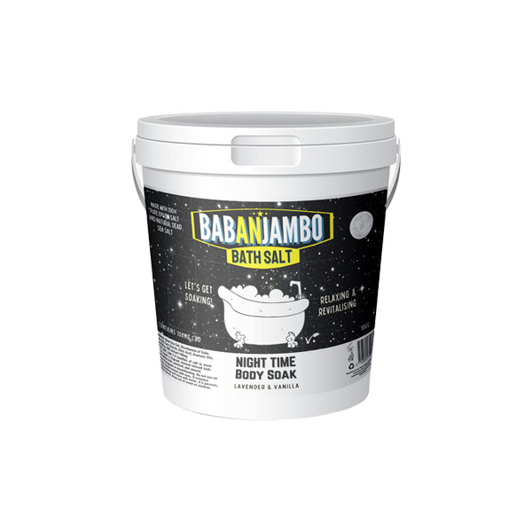 Babanjambo 100mg CBD Lavender & Vanilla Night Time Bath Salt - 900g CBD Products Green Apron 