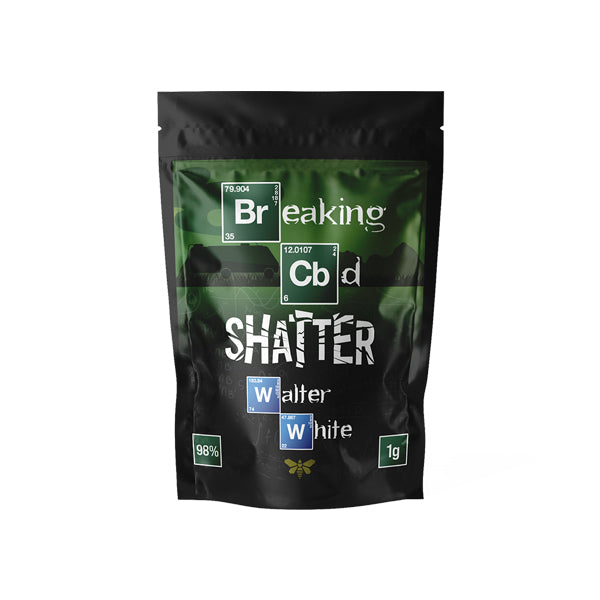 Breaking CBD 98% CBD Shatter - 1g CBD Products Breaking Bad Walter White 