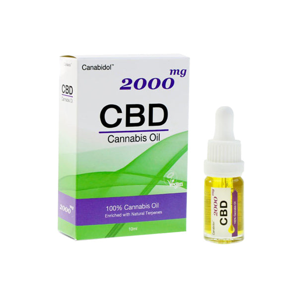 Canabidol 2000mg CBD Cannabis Oil - 10ml CBD Products Canabidol 