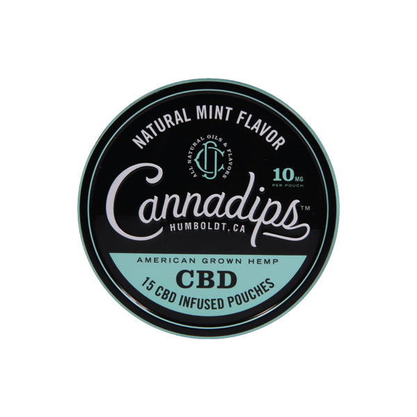 Cannadips 150mg CBD Snus Pouches - Natural Mint CBD Products Cannadips 
