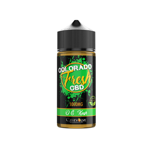 Colorado Fresh 1000mg CBD Vaping Liquid 100ml (50PG/50VG) CBD Products Colorado OG Kush 