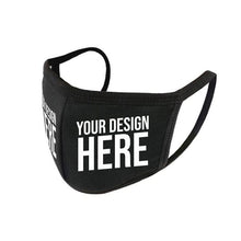 Load image into Gallery viewer, Custom Vinyl Printed Reusable Anti Dust Black Face Mask Covid-19 Products Unbranded x 10 
