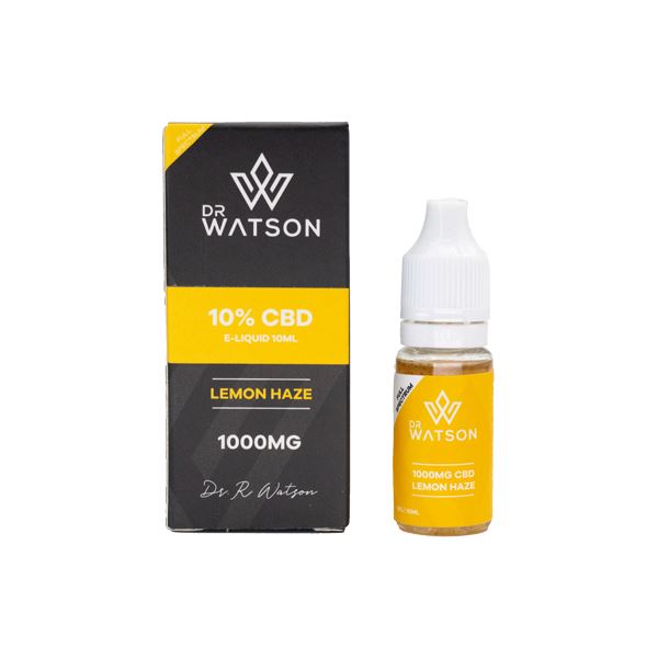 Dr Watson 1000mg Full Spectrum CBD E-liquid 10ml CBD Products Dr Watson Lemon Haze 