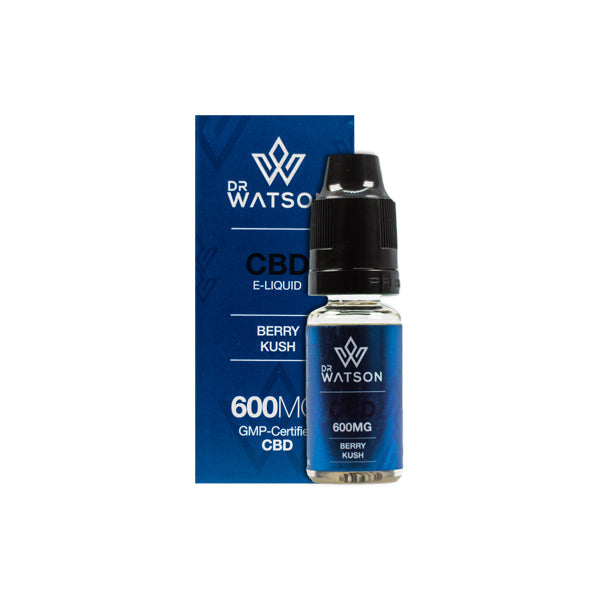 Dr Watson 600mg CBD Vaping Liquid 10ml CBD Products Dr Watson Berry Kush 