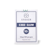 Load image into Gallery viewer, Endoca 100mg CBD Peppermint Chewing Gum - 10 Pcs CBD Products Endoca 
