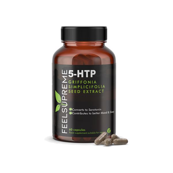 Feel Supreme 5-HTP Griffonia Simplicifolia Seed Extract Capsules - 60 Caps CBD Products Feel Supreme 