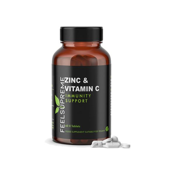 Feel Supreme 7200mg Zinc With Vitamin C Tablets - 60 Tabs CBD Products Feel Supreme 