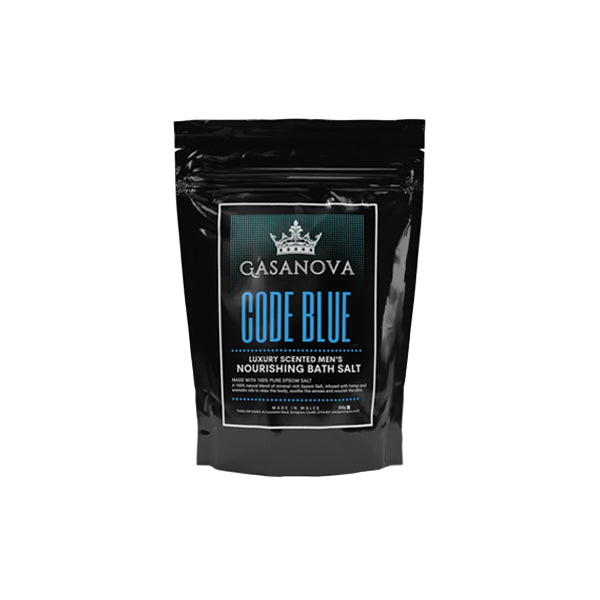 Gasanova Code Blue Nourishing Bath Salts -500g CBD Products Green Apron 