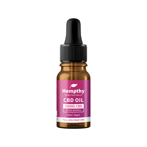 Hempthy 500mg CBD Oil Full Spectrum Mixed Berries - 10ml CBD Products Hempthy 