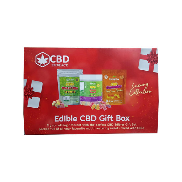 Hempthy CBD Embrace Edible CBD Gift Box - Christmas CBD Products Hempthy 