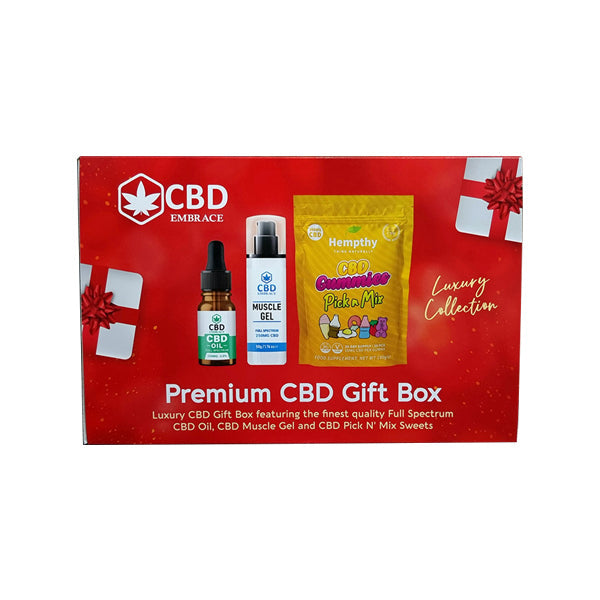 Hempthy CBD Embrace Premium CBD Gift Box - Christmas CBD Products Hempthy 