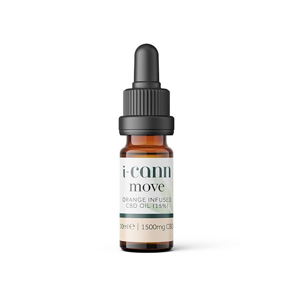 i-Cann Move 15% Orange Infused CBD Oil - 10ml CBD Products i-Cann 