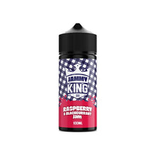 Load image into Gallery viewer, Jammy King 100ml Shortfill 0mg (70VG/30PG) E-liquids King E-Liquids Raspberry &amp; Blackcurrant Jam 
