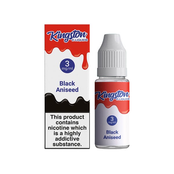 Kingston 12mg 10ml E-liquids (50VG/50PG) E-liquids Kingston Black Aniseed 