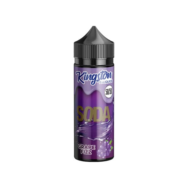 Kingston Soda 120ml Shortfill 0mg (50VG/50PG) E-liquids Kingston Grape Fizz 