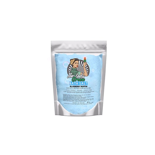 Lady Green 20mg CBD Blueberry Muffin Bath Salts - 150g CBD Products Green Apron 