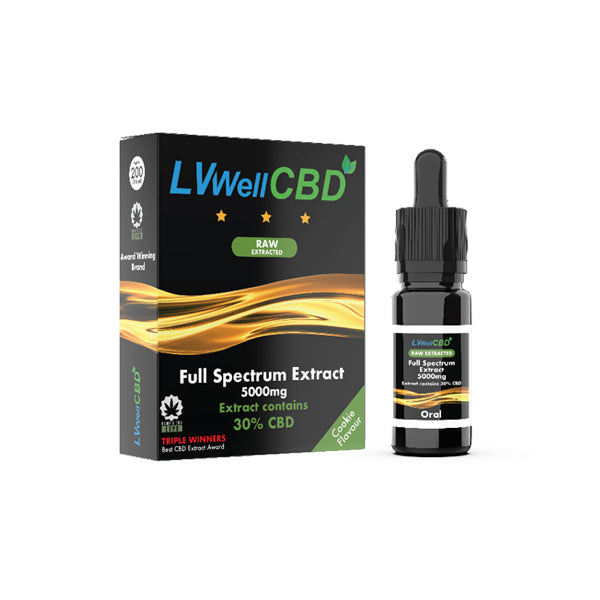 LVWell CBD 5000mg 10ml Raw Cannabis Oil CBD Products LVWell CBD 