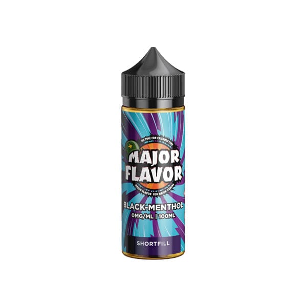 Major Flavor 100ml Shortfill 0mg (70VG/30PG) E-liquids Major Flavor Black Menthol 