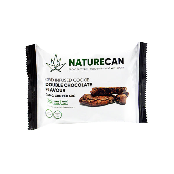 Naturecan 25mg CBD Double Chocolate Cookie 60g CBD Products Naturecan X 1 
