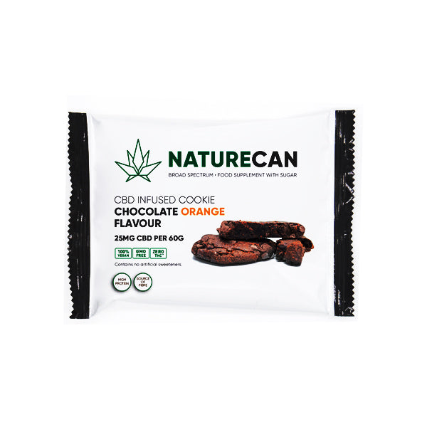Naturecan 25mg CBD Double Chocolate Orange Cookie 60g CBD Products Naturecan X 1 