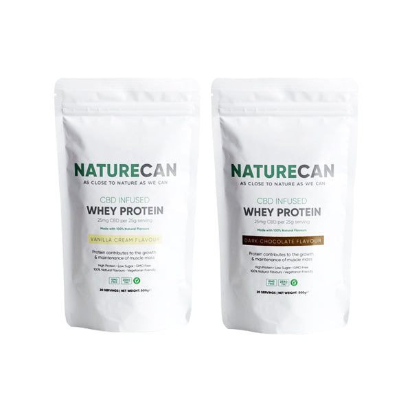Naturecan 500mg CBD Protein Powder 500g CBD Products Naturecan Vanilla 