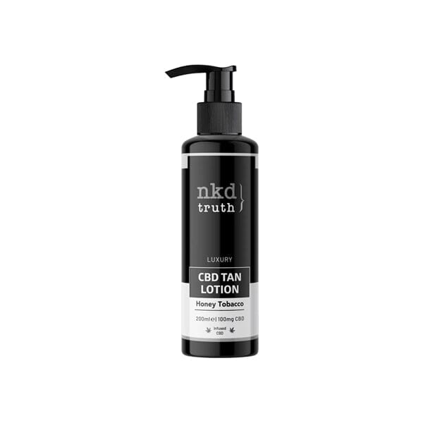NKD Truth 100mg CBD Honey Tobacco Tan Lotion - 200ml (BUY 1 GET 1 FREE) CBD Products NKD 