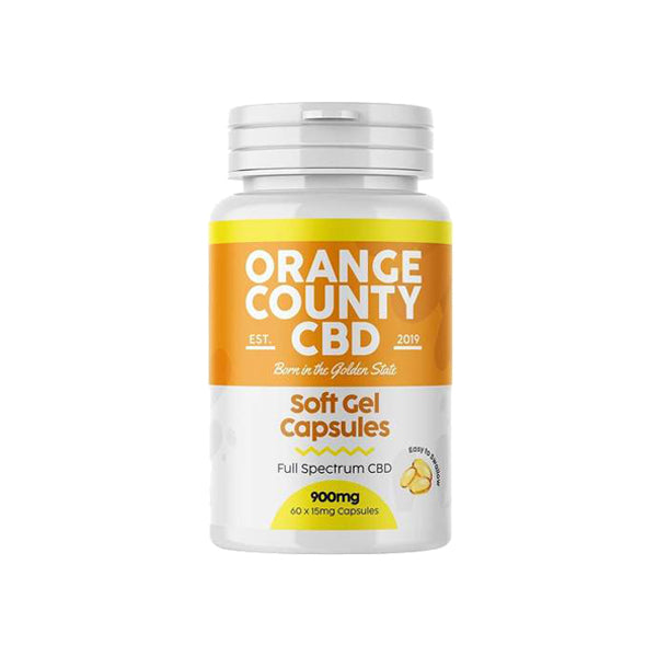 Orange County 900mg Full Spectrum CBD Capsules - 60 Caps CBD Products Orange County 