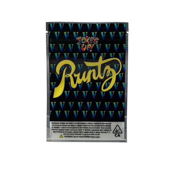 Printed Mylar Zip Bag 3.5g Standard Smoking Products Unbranded x1 Jokes up Runtz 