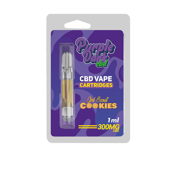 Purple Dabz CBD Vape Cartridges 300 & 600 MG - Girl Scot Cookies (BUY 1 GET 1 FREE) CBD Products Purple Dank 300mg 