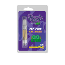 Load image into Gallery viewer, Purple Dabz CBD Vape Cartridges 300 &amp; 600 MG - OG Kush (BUY 1 GET 1 FREE) CBD Products Purple Dank 
